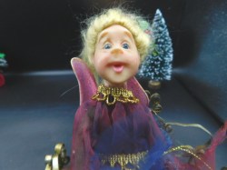 lot 12 3 porc dolls face purple